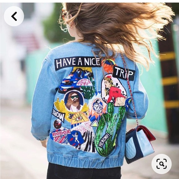 Chiara Ferragni’s Filles A Papa Denim Bomber - Picture 6 of 14